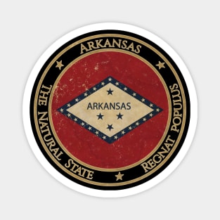 Vintage Arkansas USA United States of America American State Flag Magnet